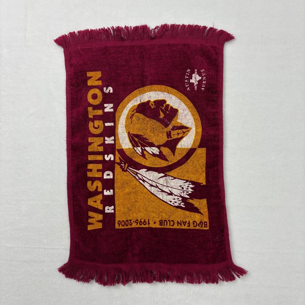 Washington Redskins B&G Fan Club 1996-2006 Cotton Hand Towel Burgundy Fringe